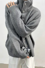 Ribbed Single Breasted Cardigan