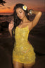 Sexy Solid Sequin Cami Fitted Mini Dress