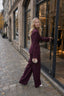 Casual V Neck Two Piece Blazer Pants Set