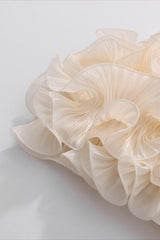 Tube Top Floral Applique Reception Dress