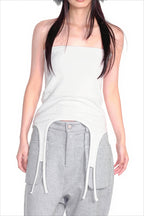 Suspender Tie Layered Longline Tube Top