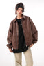 Vintage PU Leather Lapel Jacket