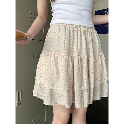 DressBetty - SMLSummer Floral Pleated Mini Skirt