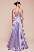 Elegant Strapless Maxi Formal Dress