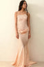Lace Satin Mermaid Prom Dress