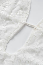 Halter Hollow Out Lace Dress