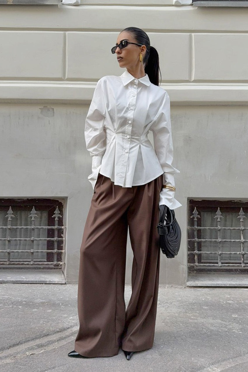 Luxe Tailored Collared Blouse Main image