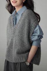 Relaxed Fit Layered Knit Top