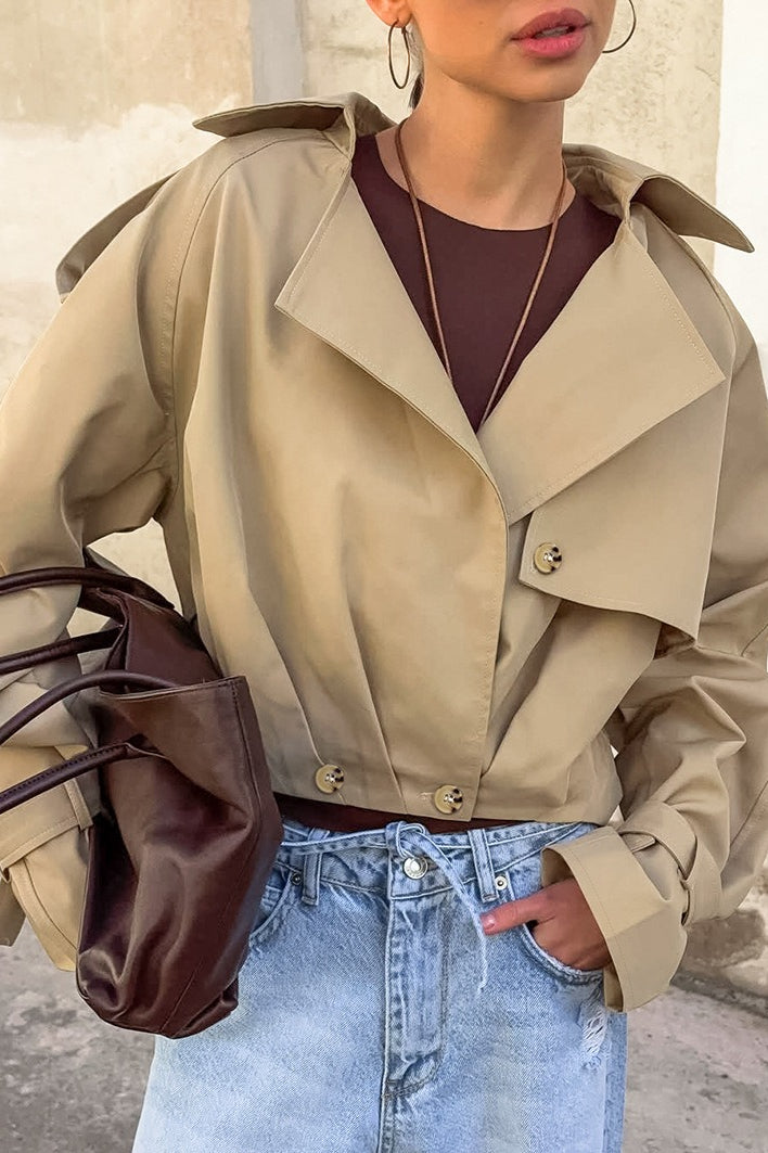 Double Breasted Oversized Utility Coat Main image