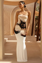 Strapless Bodycon Maxi Vacation Dress