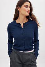 Essential Round Neck Cardigan