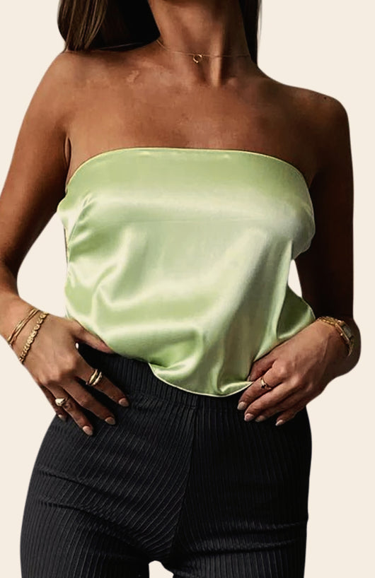 Tie-up Backless Wrapped Chest Strapless Main image