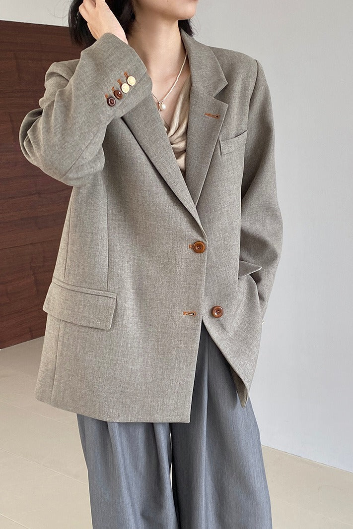 Elevated Casual Peak Lapel Blazer Main image