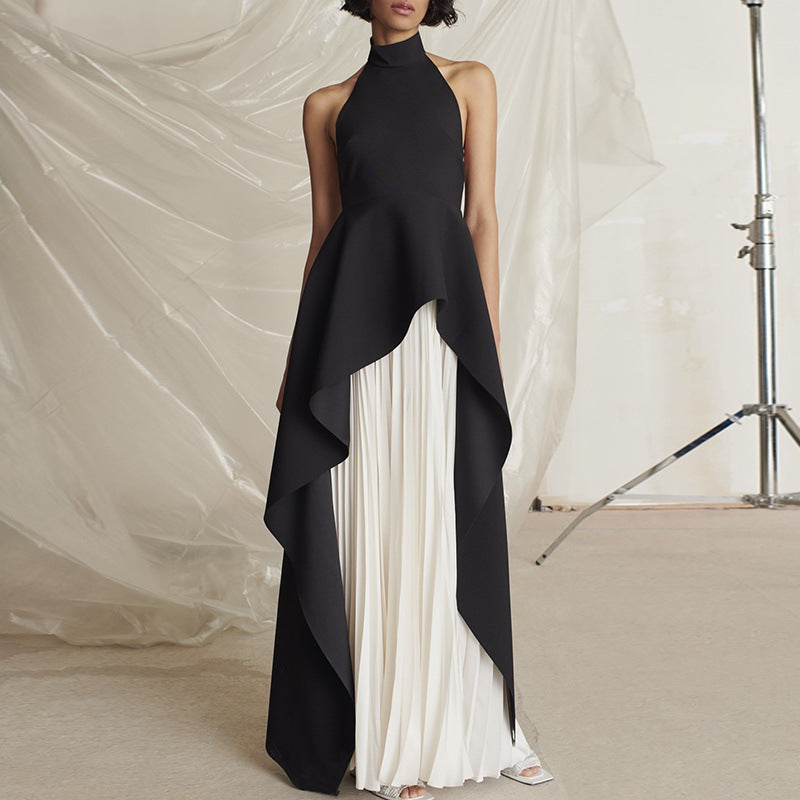Victoria Layered Stylish Halter Gown Set Secondary image