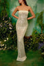 Strapless Sequin Bodycon Birthday Dress