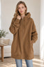 Color Hoodie Zipper Solid - Mid-length