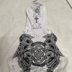 Gothic Streetwear Loose Hoodie