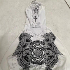 Gothic Streetwear Loose Hoodie