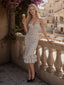 Polka Dot Pleated Slim Waist Strappy Maxi Dress