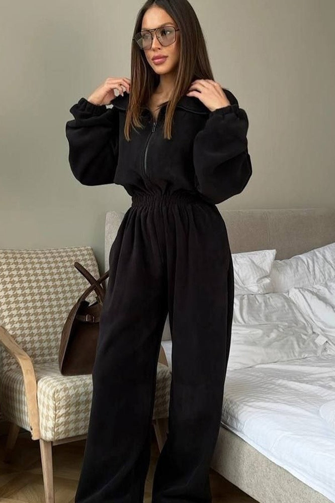 Half Zip Romper Lounge Activewear Set Secondary image