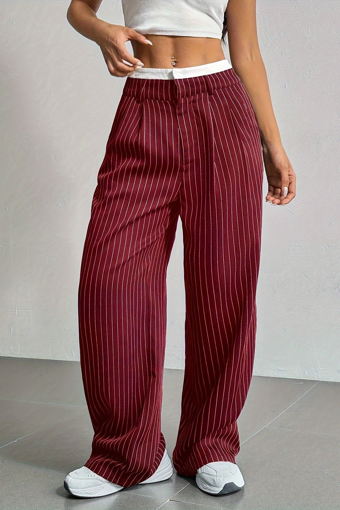 Low Rise Flared Office Chic Tailored Pants Secondary image
