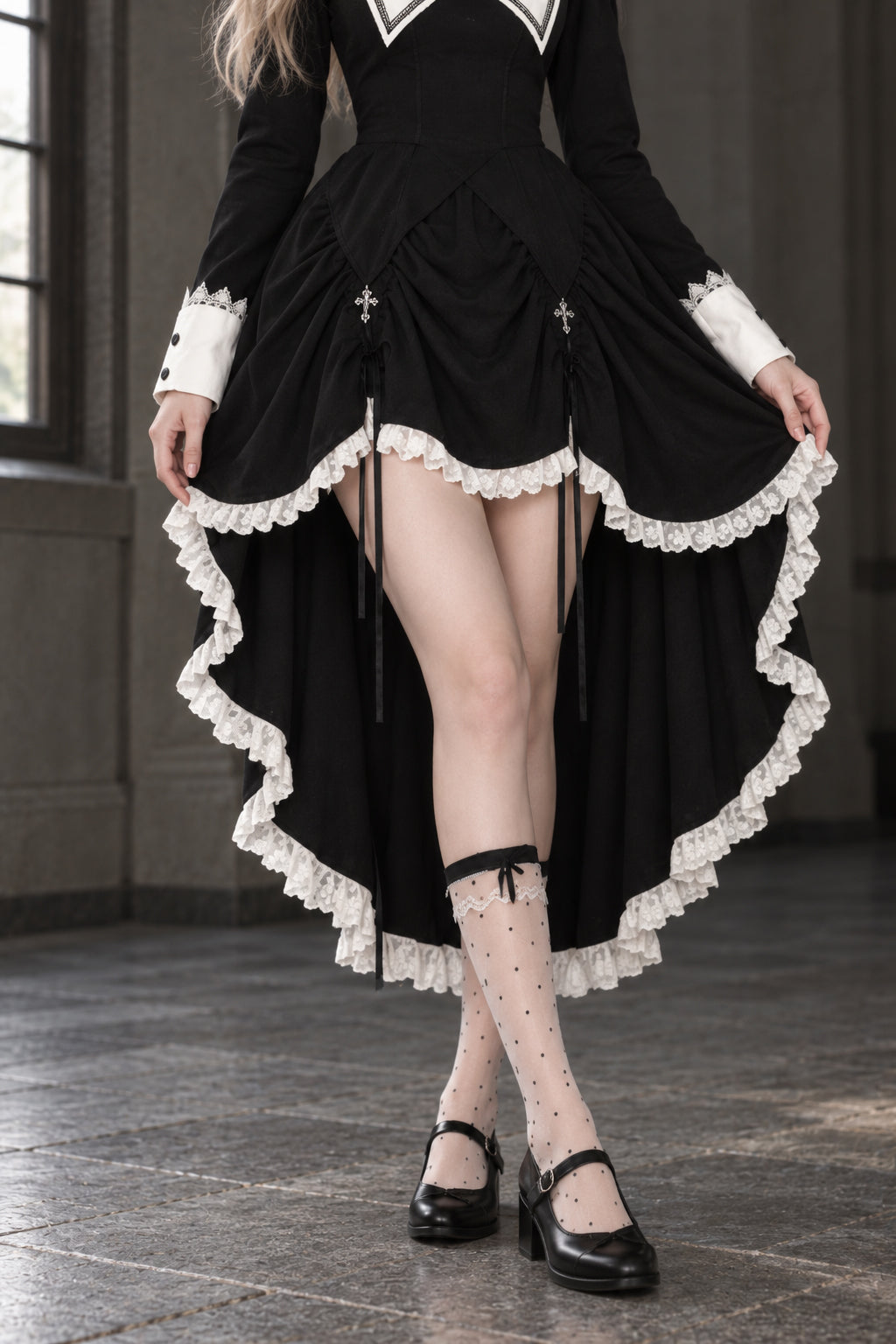 Halloween Gothic Cross Lolita Dress
