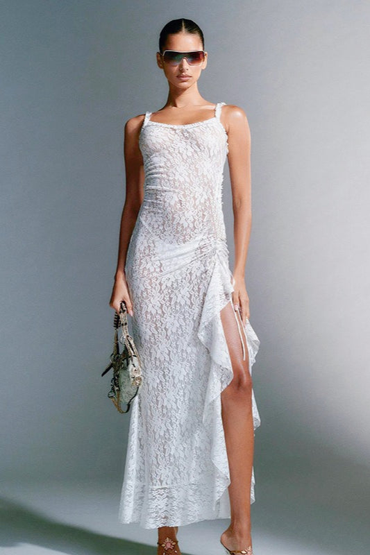 Lace Back Insert Slip Dress Secondary image