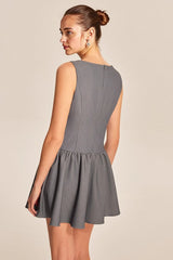 Elegant Ruffle A Line Work Dress
