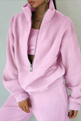 Fleece Hoodie Joggers Activewear Set