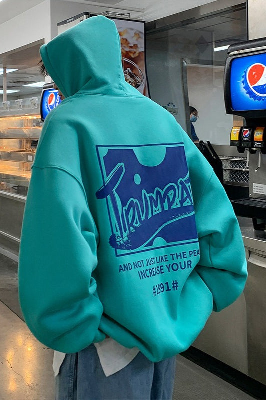 Oversized Street Style Print Hoodie Main image
