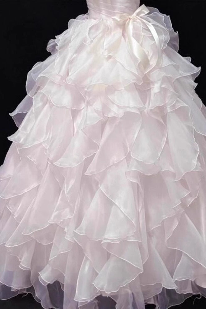 Blush Chiffon Fairy Gown Prom Dress Secondary image