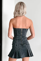 Strapless Denim Dress