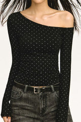 Asymmetric Slim Fit Long Sleeve Top