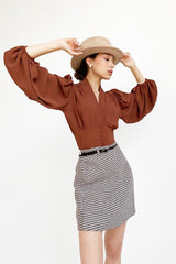 Victorian Tailored V Blouse