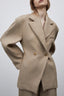 Elevated Relaxed Notch Lapel Blazer