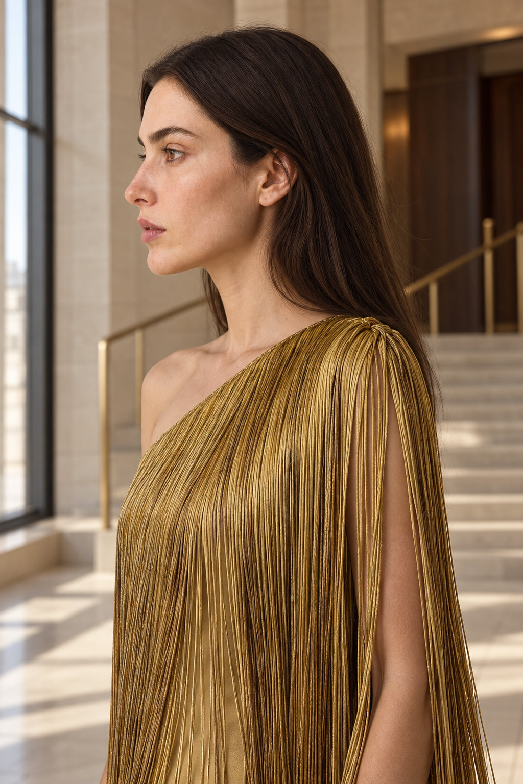 Simple Flowy Fringe Party Cocktail Dress