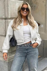 Relaxed Fit Aviator Jacket