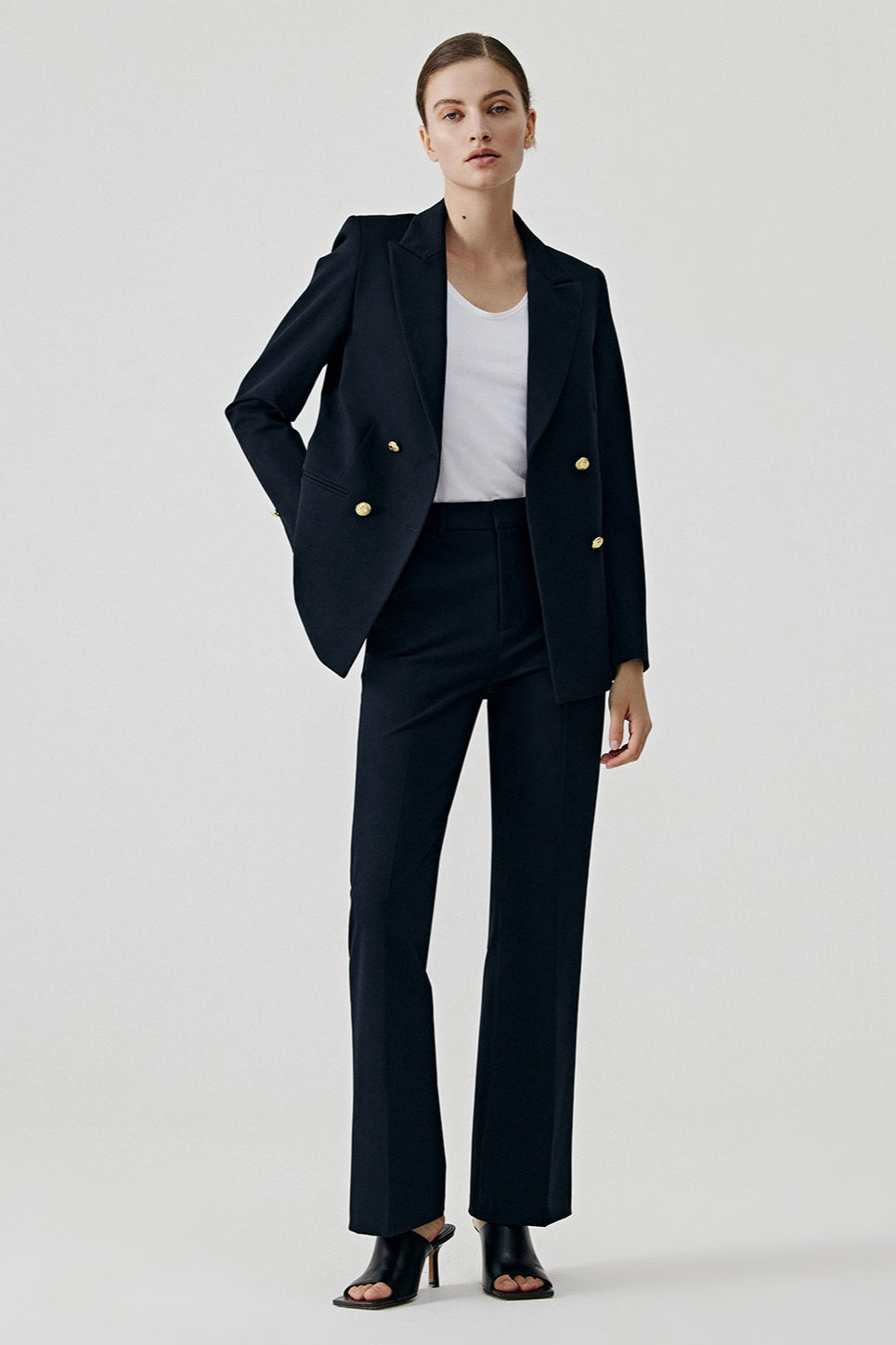 Elegant Black Office Career Chic Blazer Secondary image
