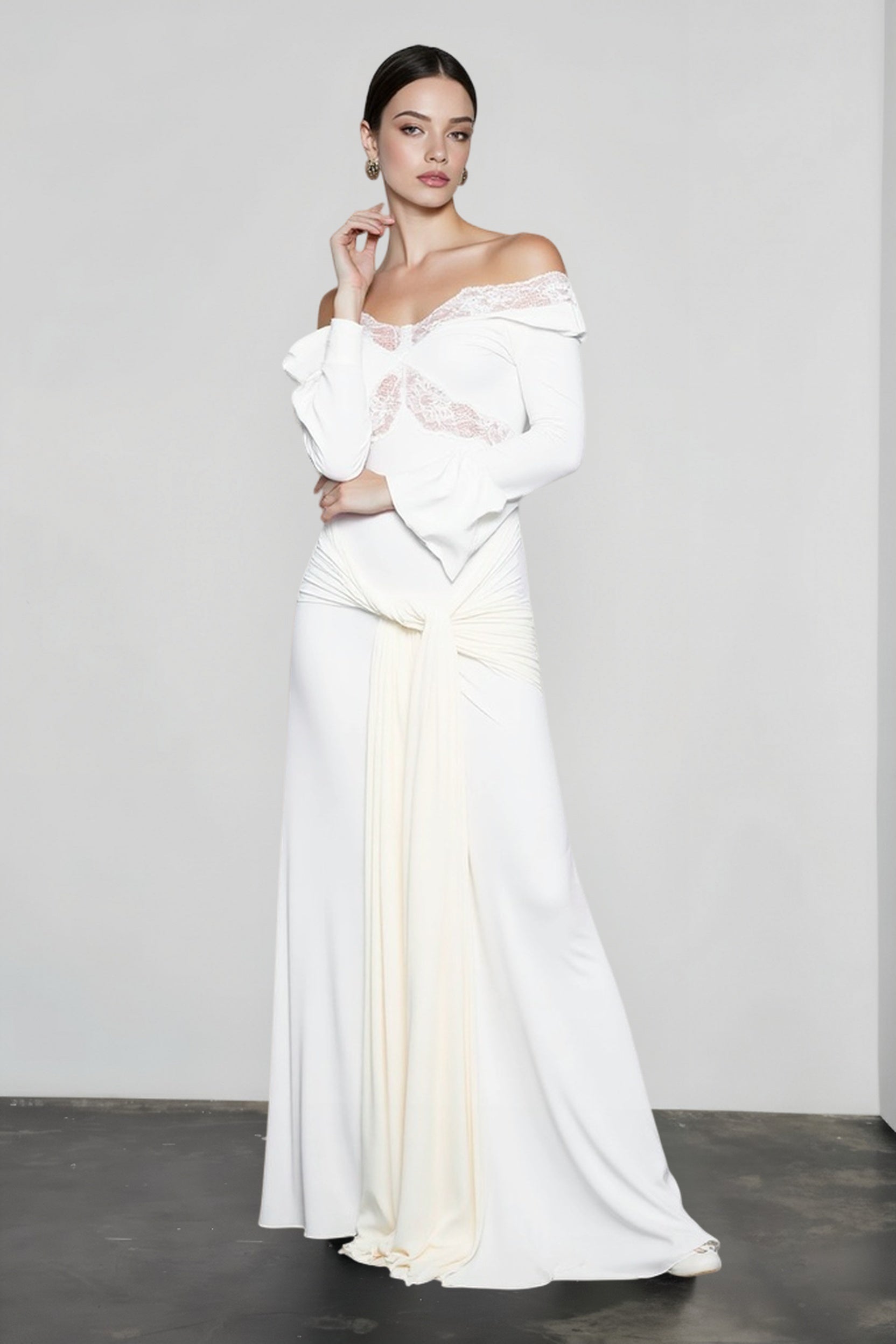 Bell Sleeve Lace Trim Birthday Dress Secondary image