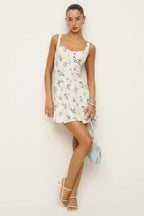 Floral Square Neck Work Dress