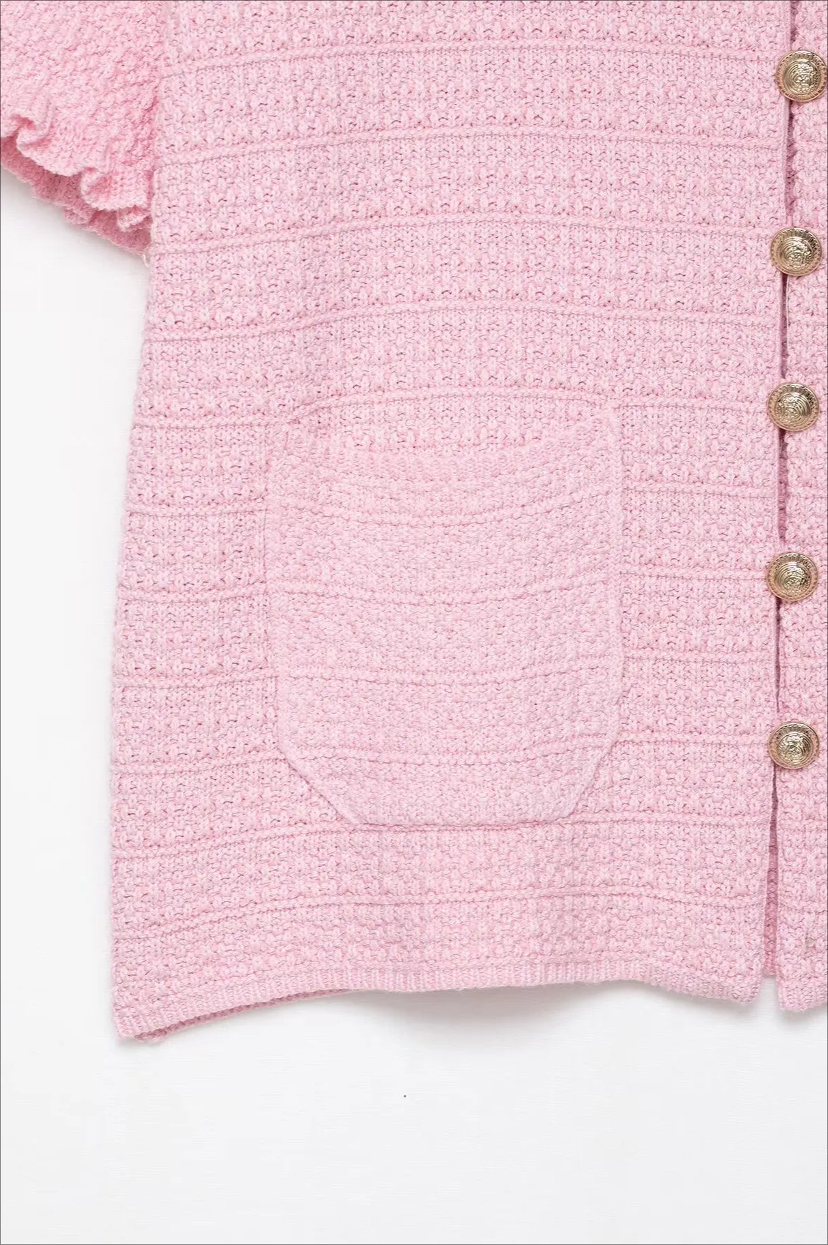 Solid Knit Short Sleeve Cardigan Secondary image