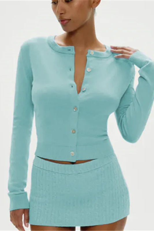 Knitted Slim Fit Button Cardigan Secondary image