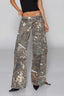 Woodland Camo Wide Leg Cargo Jeans