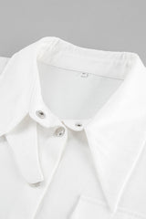 Unique Cropped Collared Blouse