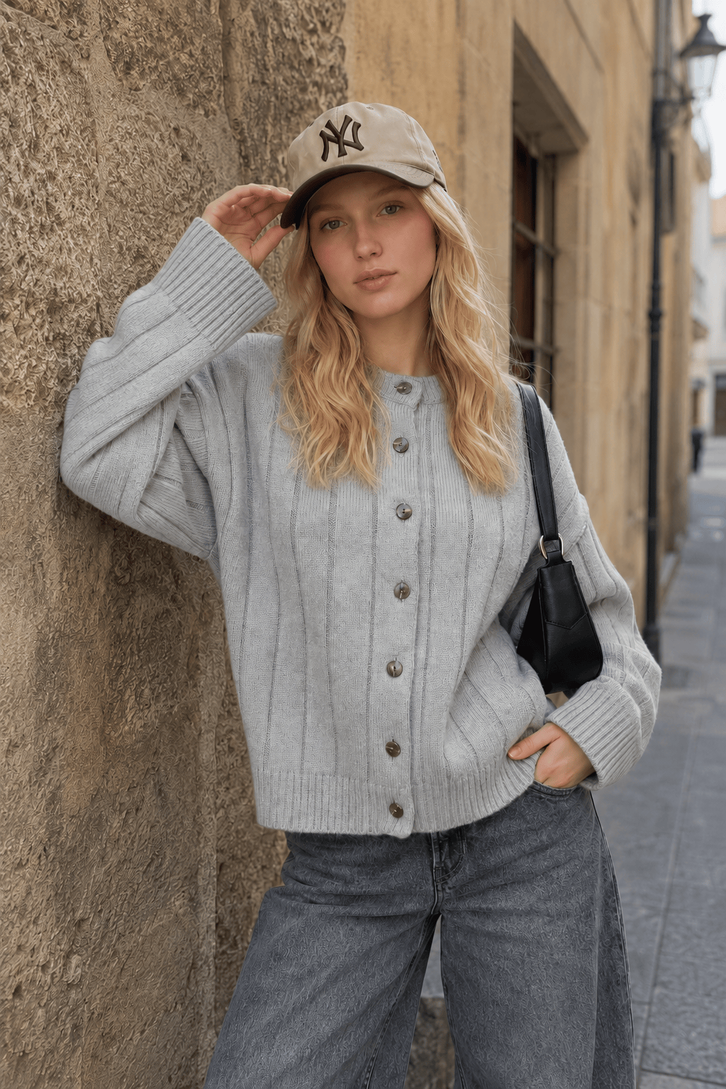 Soft Rib Relaxed Cardigan