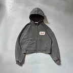 Embroidered Patch Loose Hoodie