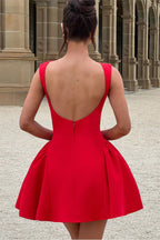 Minimalist Sleeveless Sheath Graduation Party Dress