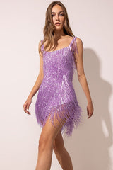 Sexy Sleeveless Spaghetti Strap Midi Cocktail Dress