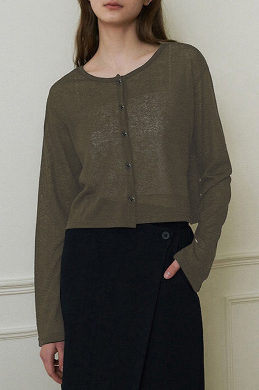 Essential Open Front Knit Top Main image