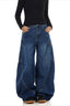 Oversized Pocket Low Rise Barrel Jeans